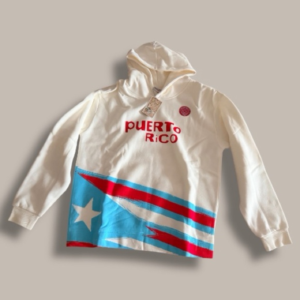 New! Bad Bunny Puerto Rico Hoodie DTMF No Me Quiero Ir De Aqui Merch (Large)